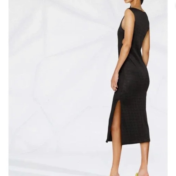 Sandro black midi dress with side cut out detail - Picture 7 of 7